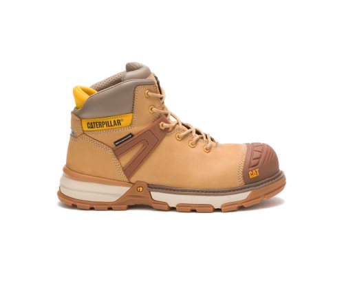 Ghete Munca Caterpillar Excavator Superlite Waterproof Nano Bombeu Barbati Maro | TQXBK-3524